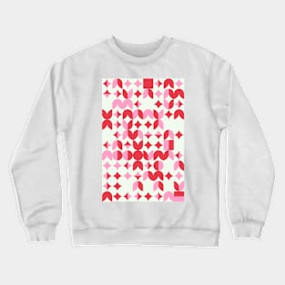 Girly Geometric Pattern - Flowers - Stars #8 Crewneck Sweatshirt